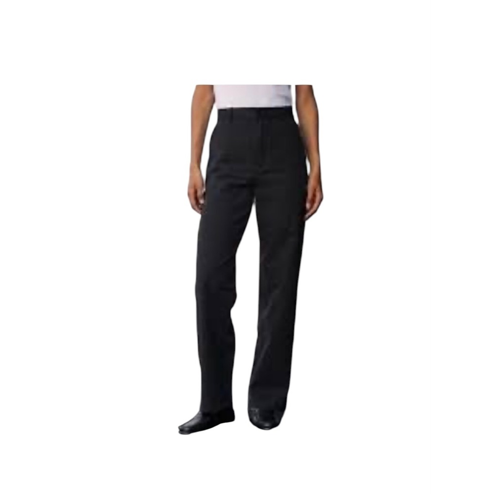 Buck Mason Trousers Women 29 Black Excellent High Rise Wide Leg Trouser